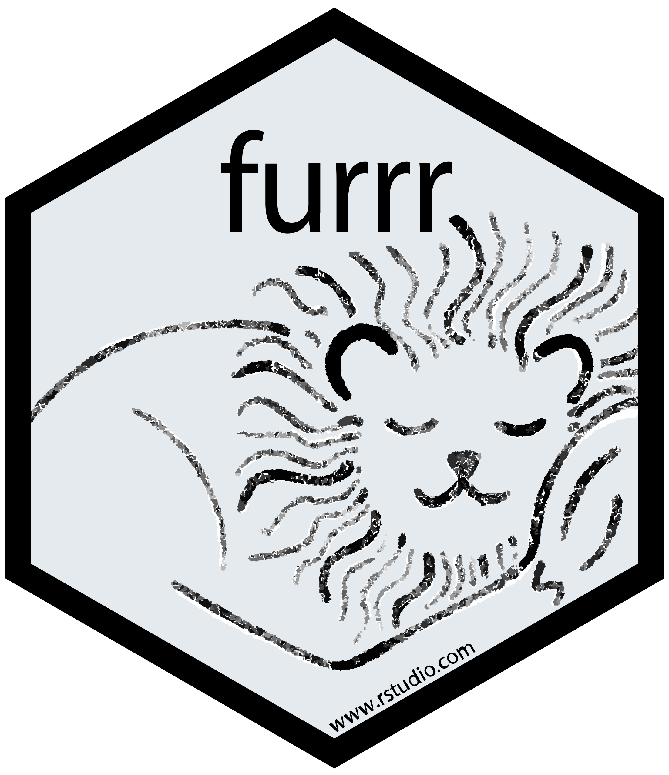 Hex logo for 'furrr' R package